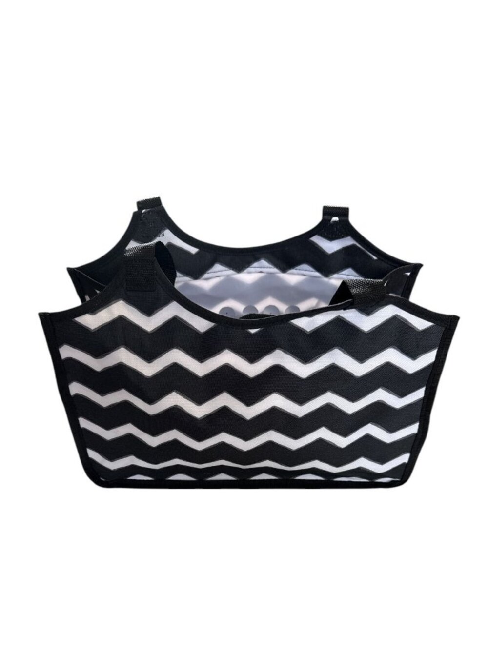 Thirty One Keep It Tote Black Chevron New - Picture 2 of 4